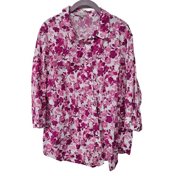 Roaman's Button Down Shirt Assorted Tops 4 Pieces Set Women's Plus Long Sleeve - Picture 5 of 9